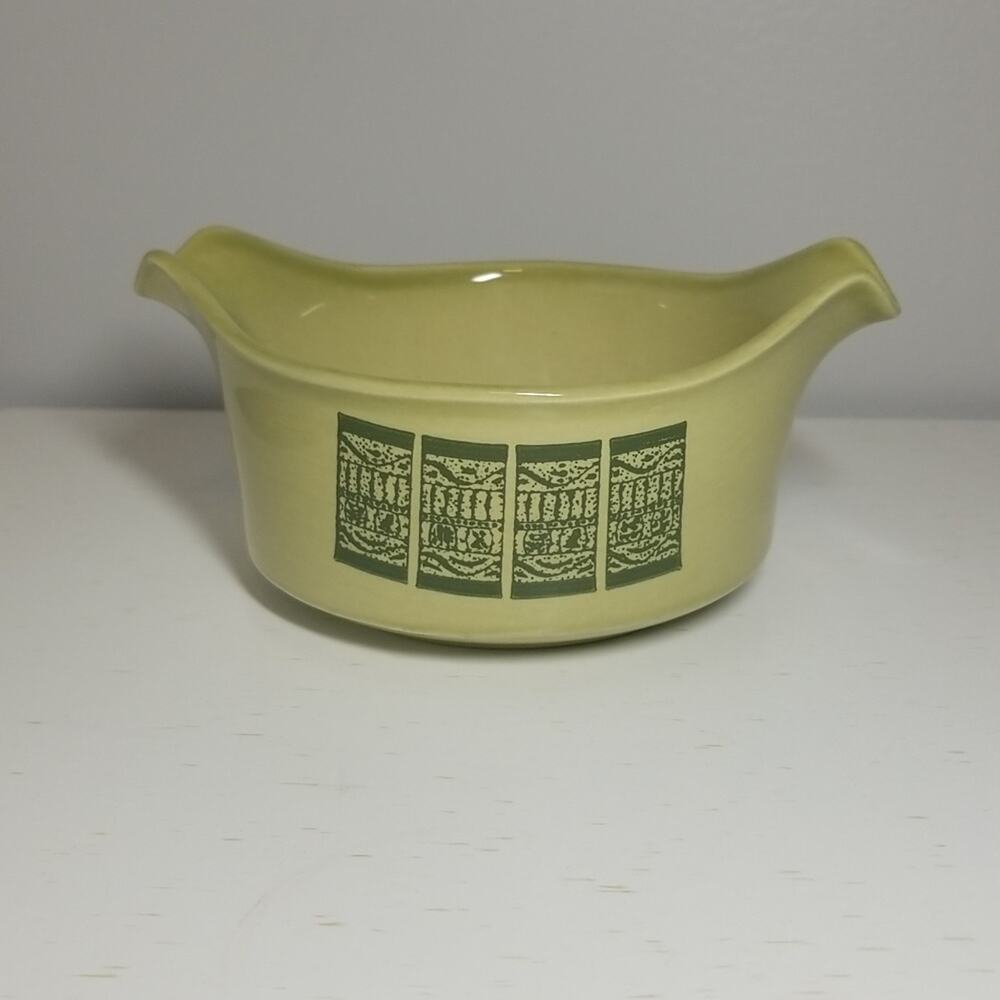 Vintage Green Gravy Boat